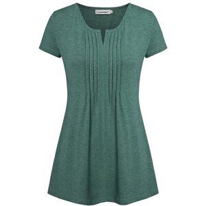 GREEN LEM & HAO V-NECK TUNIC - L